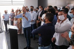 Rodrigo Garcia e Itamar Borges assinam ordem de serviço do Melhor Caminho em Guaratinguetá