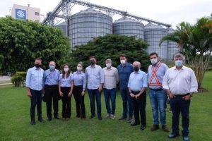 Em Taubaté, Malteria Soufflet recebe o Vice-Governador e o Secretário de Agricultura de SP