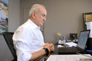 Secretário de Agricultura e Abastecimento em exercício, Francisco Matturro, concede entrevista ao Terraviva sobre a Agrishow deste ano