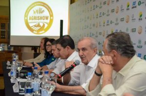 Presidente da Agrishow, secretário Francisco Matturro participa de coletiva de imprensa junto à diretoria da Feira, uma das maiores do agro