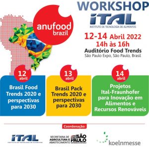 Ital oferece três dias de workshop gratuito focado em tendências em alimentos e perspectivas para 2030