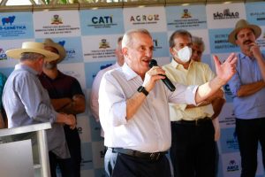 Secretário de Agricultura e Abastecimento do Estado participa da abertura da Feira de Touros do Pró-Genética do Estado, em São José do Rio Preto