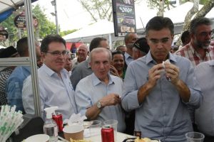 Governador e Secretário de Agricultura e Abastecimento do Estado de São Paulo participam da abertura do Festival da Linguiça em Bragança Paulista