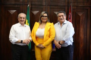 Secretário de Agricultura e Abastecimento recebe Prefeita de Caiabu
