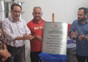 Em Santa Salete, Adriano Quercia representa o Secretário de Agricultura em inauguração do Cozinhalimento