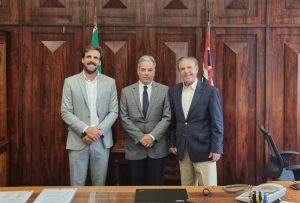 Secretário de Agricultura e Abastecimento de SP recebe Prefeito de Jaborandi