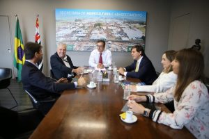 Planejamento econômico e ambiental são temas de reunião na Secretaria de Agricultura e Abastecimento do Estado