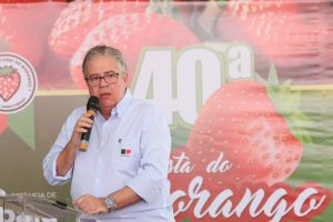 Secretaria de Agricultura de SP participa da abertura da 40ª Festa do Morango em Jarinu