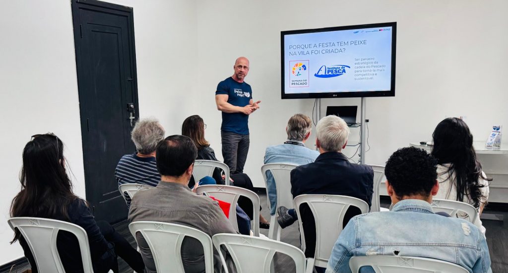 Instituto de Pesca apresenta novidades da 3ª edição da Festa Tem Peixe na Vila em encontro com a imprensa