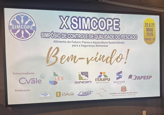 Instituto de Pesca realiza o X SIMCOPE e fortalece debate sobre controle de qualidade do pescado