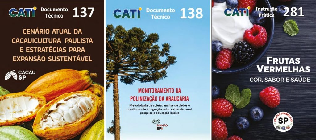 CATI reforça compromisso com desenvolvimento sustentável de cadeias produtivas e fortalecimento de produtores rurais via  lançamento de novas publicações técnicas 